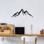 Wallity Mountain - 11 Escultura de pared negra